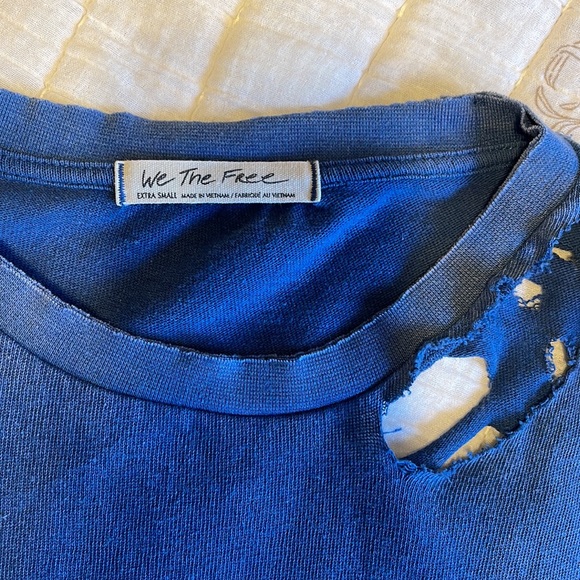 Free People Distressed T - Picture 2 of 4